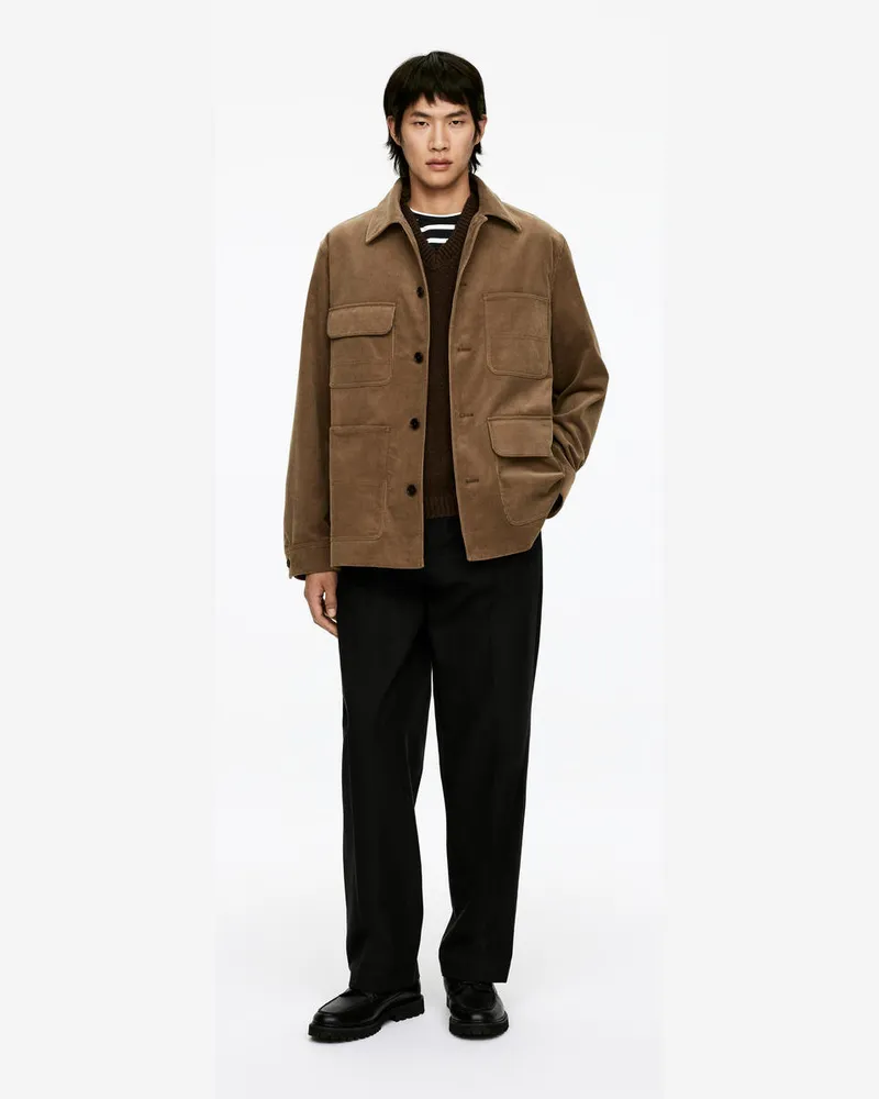 Arket Utility-Jacke Aus Cord -Beige Beige