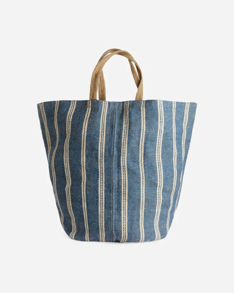 Arket Großer Jutebeutel -Blau Blau