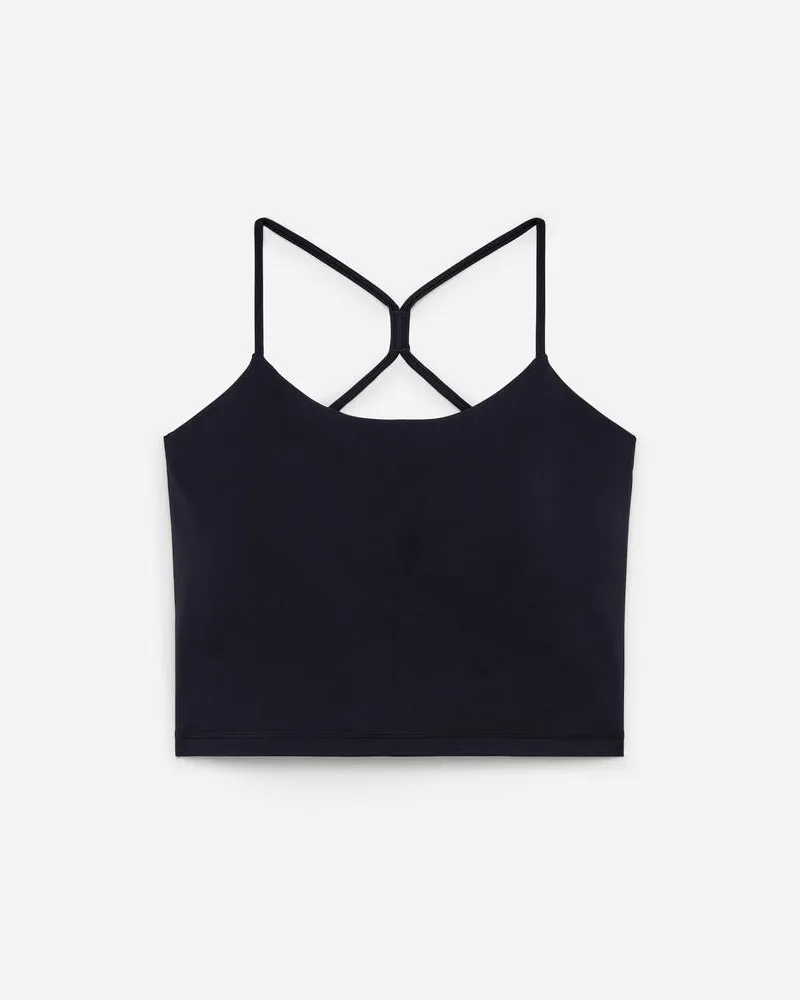 Arket Weiches Top Mit Stretchanteil - Blau Dunkelblau