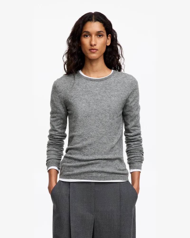 Arket Pullover Aus Reinem Kaschmir -Grau Grau