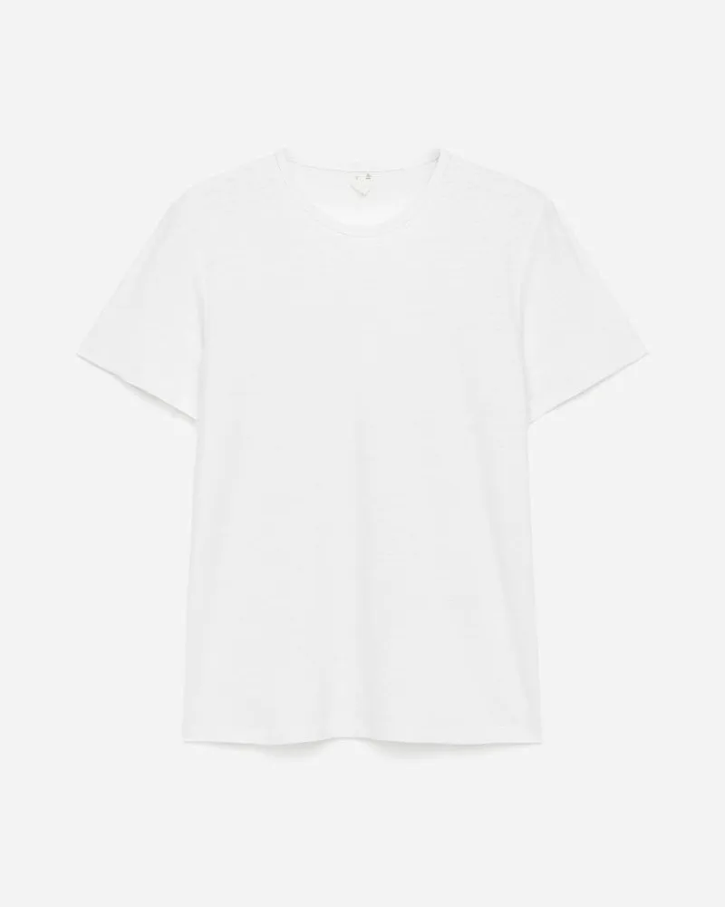 Arket T-Shirt Aus Leinenmischung - Weiß Weiß