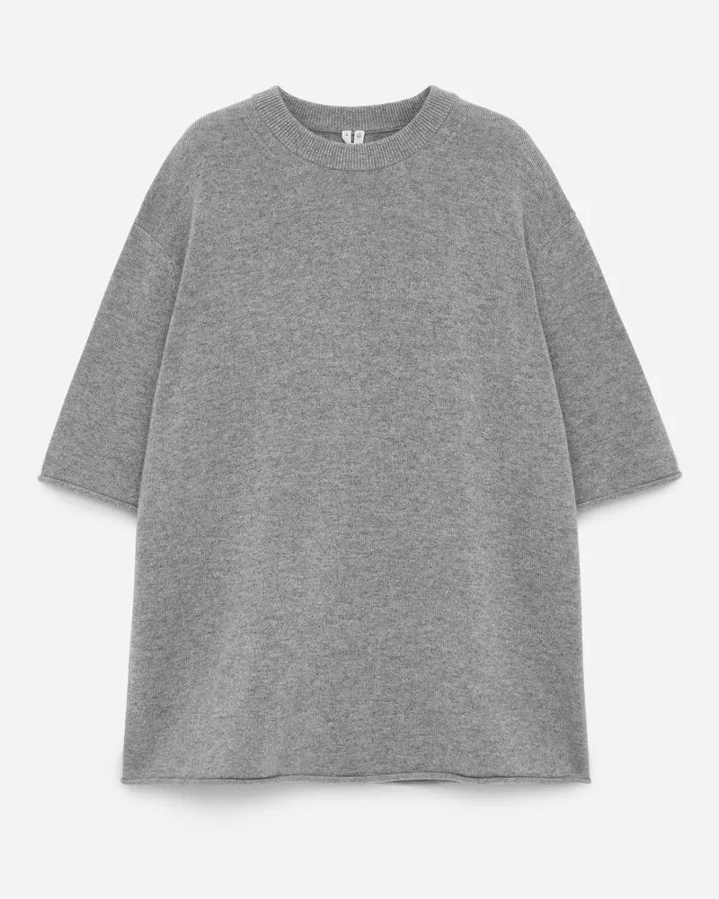 Arket Oversize-T-Shirt Aus Kaschmir - Grau Graumeliert