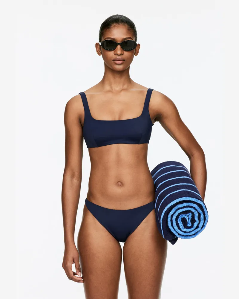 Arket Tief Sitzende Bikinihose -Blau Blau