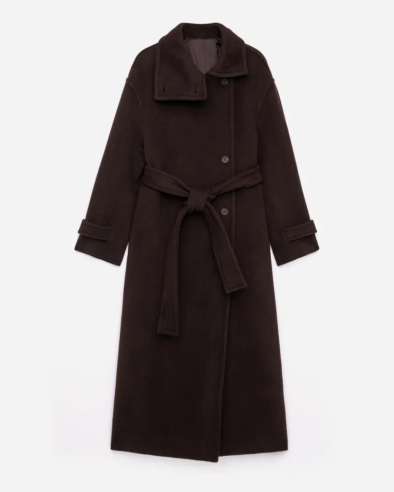 Arket Oversize-Mantel Aus Wollmischung -Braun Braun