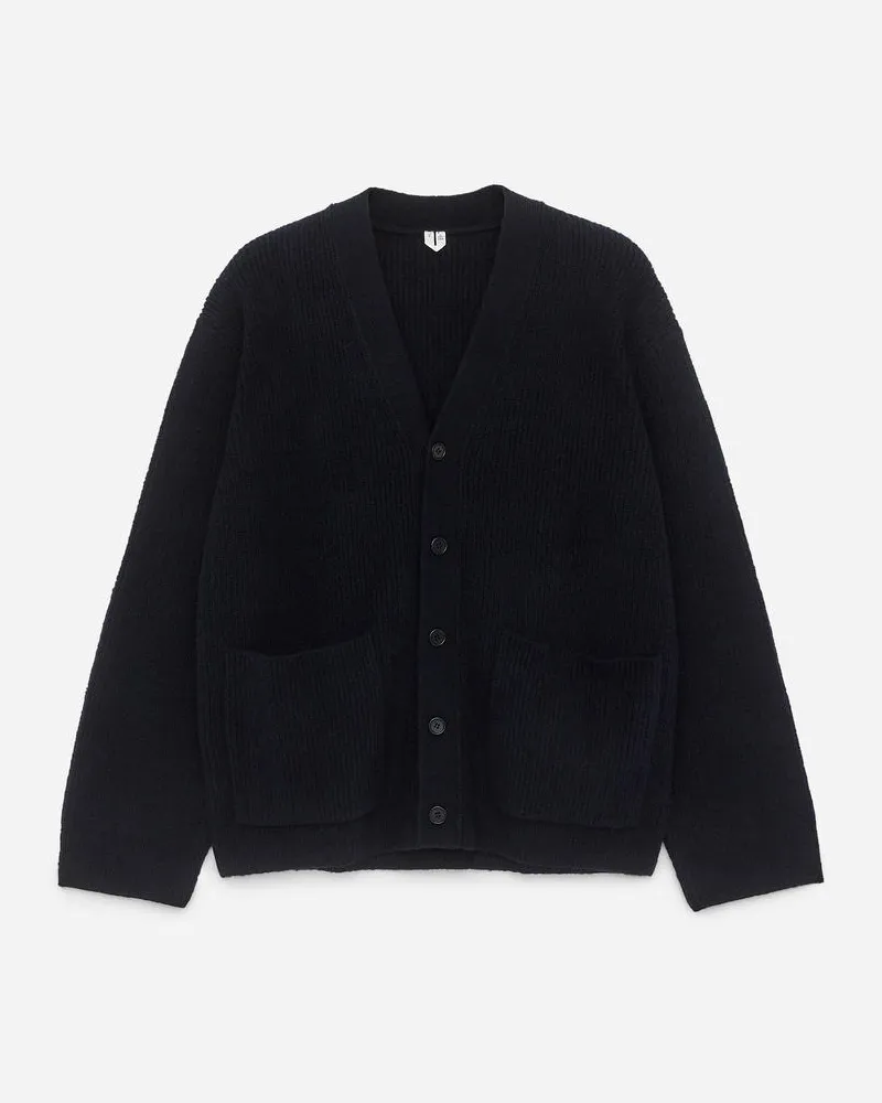 Arket Strickjacke Mit V-Ausschnitt - Blau Dunkelblau