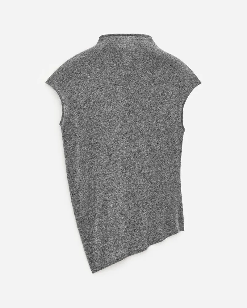 Arket Drapiertes Top Aus Reinem Kaschmir -Grau Grau