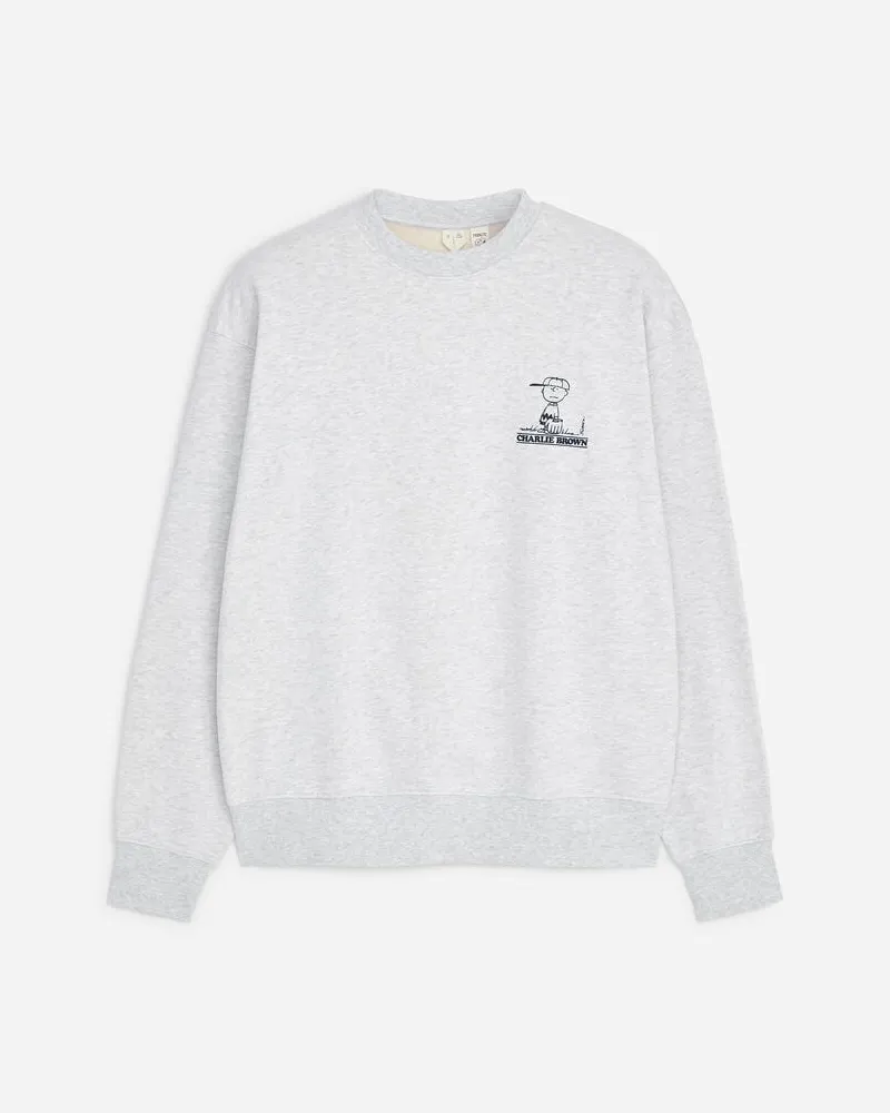Arket Peanuts Sweatshirt -Grau Grau