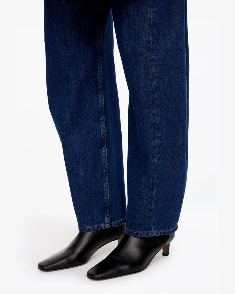 Arket Stiefelette Aus Leder -Schwarz Schwarz