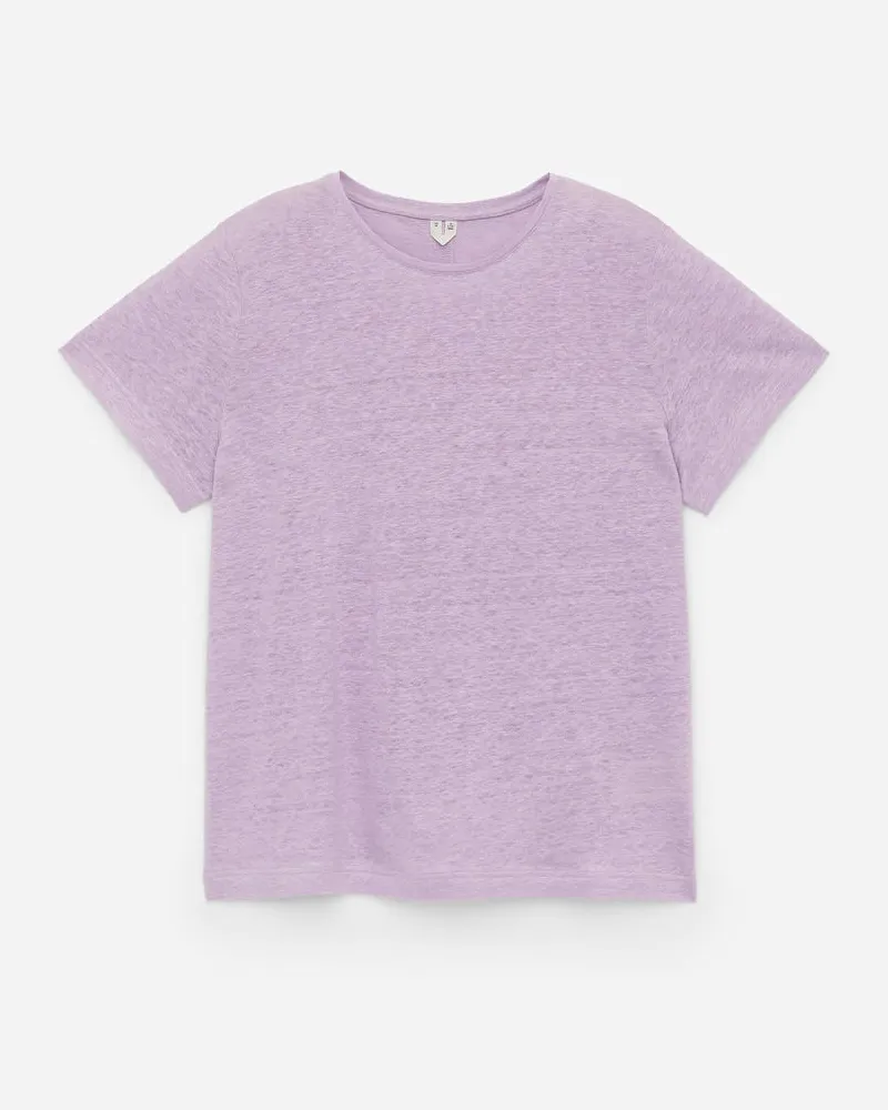 Arket T-Shirt Aus Leinenjersey -Lila Lila