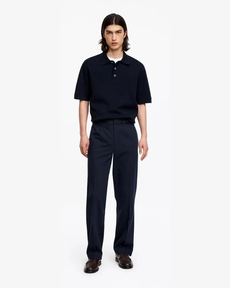 Arket Hose Aus Leinenmix -Blau Blau