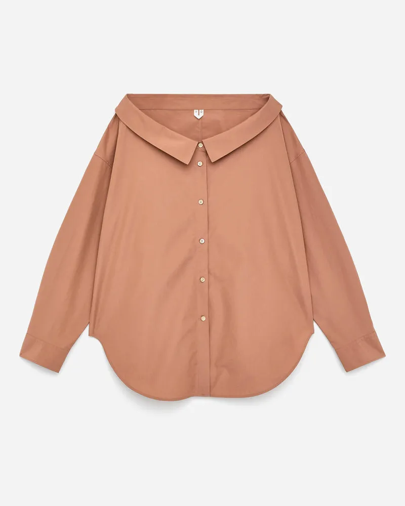 Arket Bluse Mit Weitem Ausschnitt -Rosa Rosa