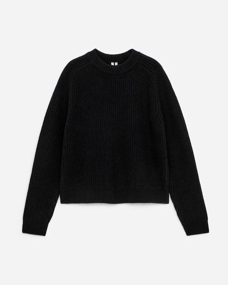 Arket Pullover Aus Merinowolle - Blau Dunkelblau