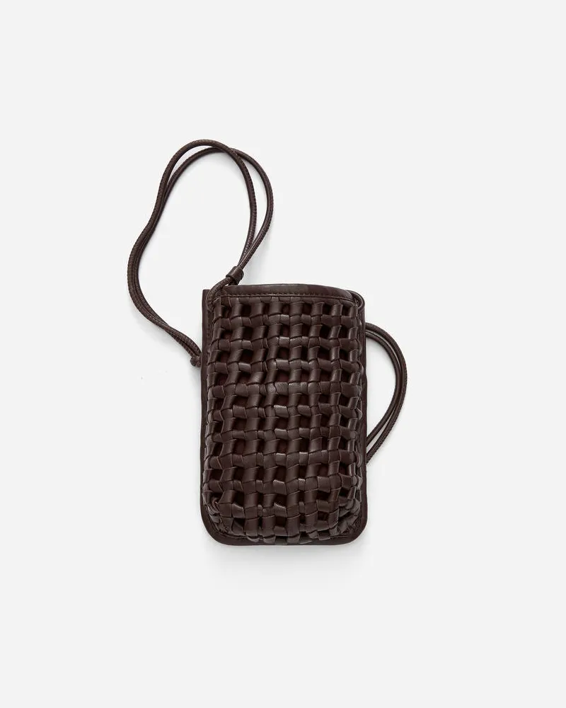 Arket Handytasche Aus Leder -Orange Orange