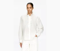 Rüschenbluse -Weiß