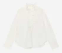 Rüschenbluse -Weiß