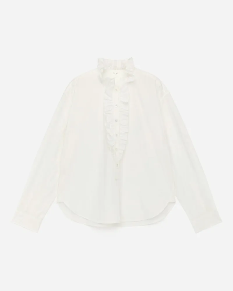 Arket Rüschenbluse -Weiß Weiß