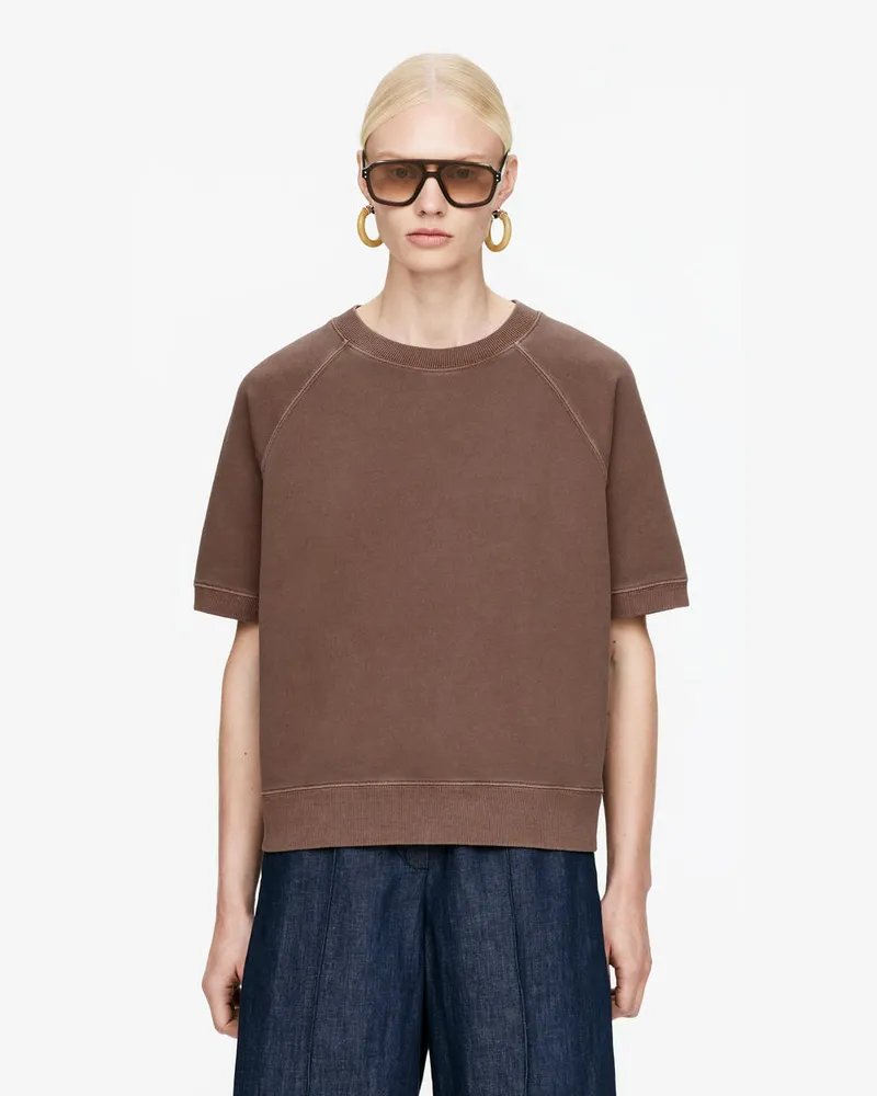 Arket Sweatshirt Aus French Terry -Braun Braun