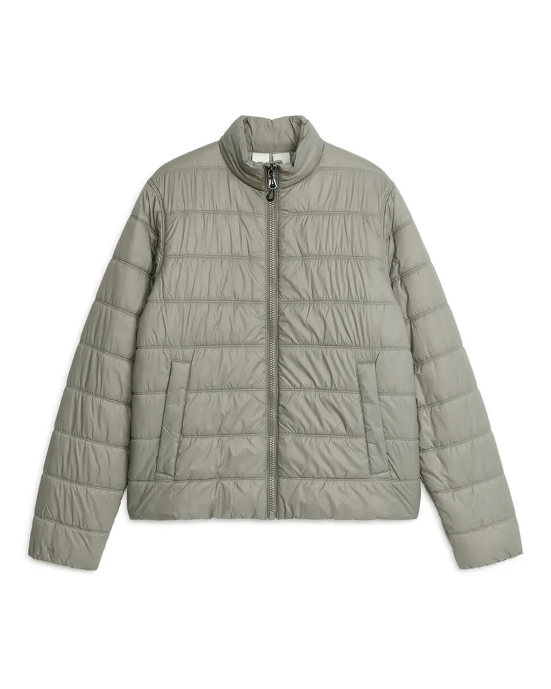 Arket Gesteppte Übergangsjacke - Beige Hellbeige