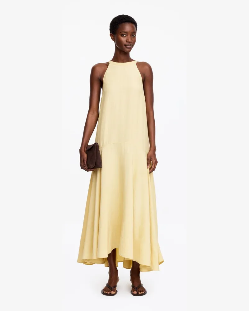 Arket Neckholder-Kleid -Gelb Gelb