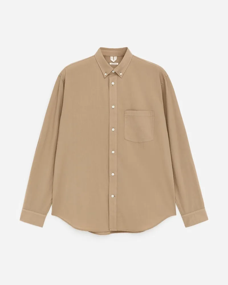 Arket Legeres Popeline-Hemd -Beige Beige