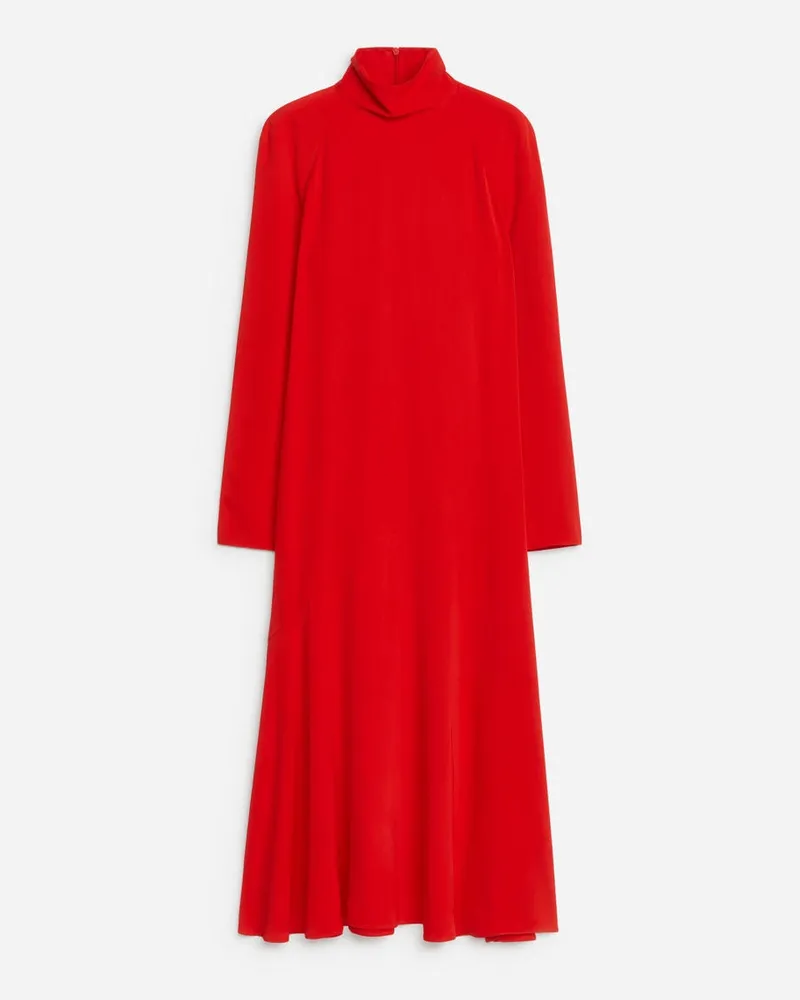 Arket Maxikleid Mit Rollkragen -Rot Rot