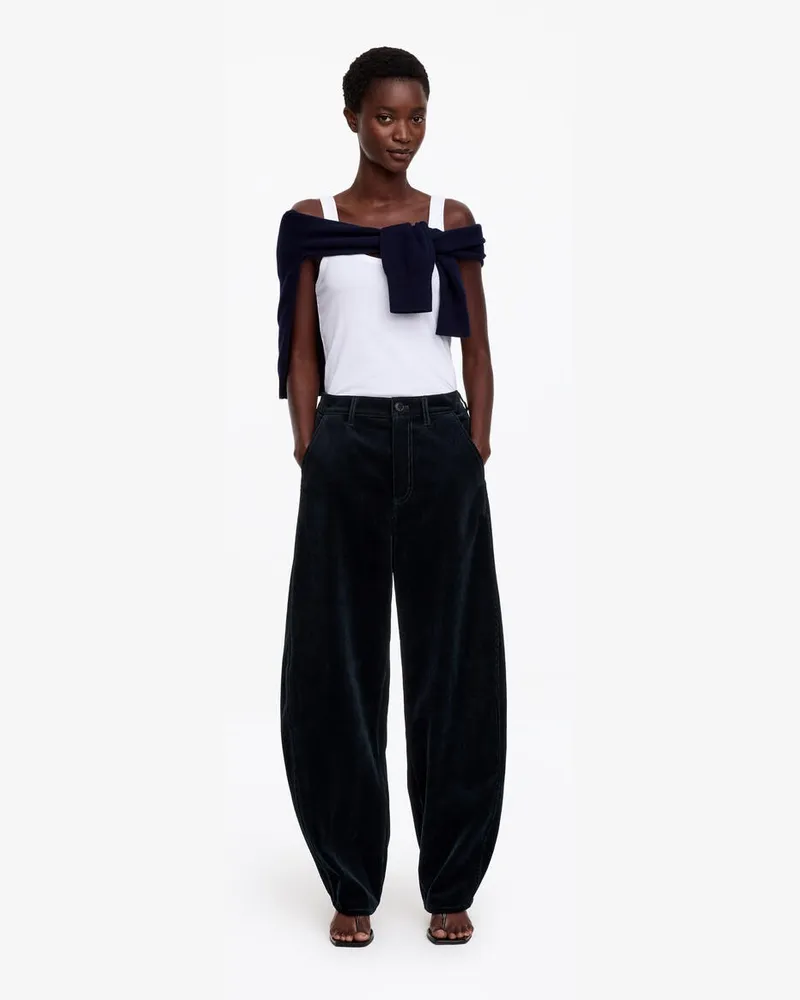 Arket Cordhose Mit Barrel-Schnitt -Blau Blau