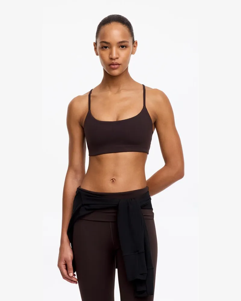 Arket Sport-BH Aus Weichem Stretchmaterial -Braun Braun