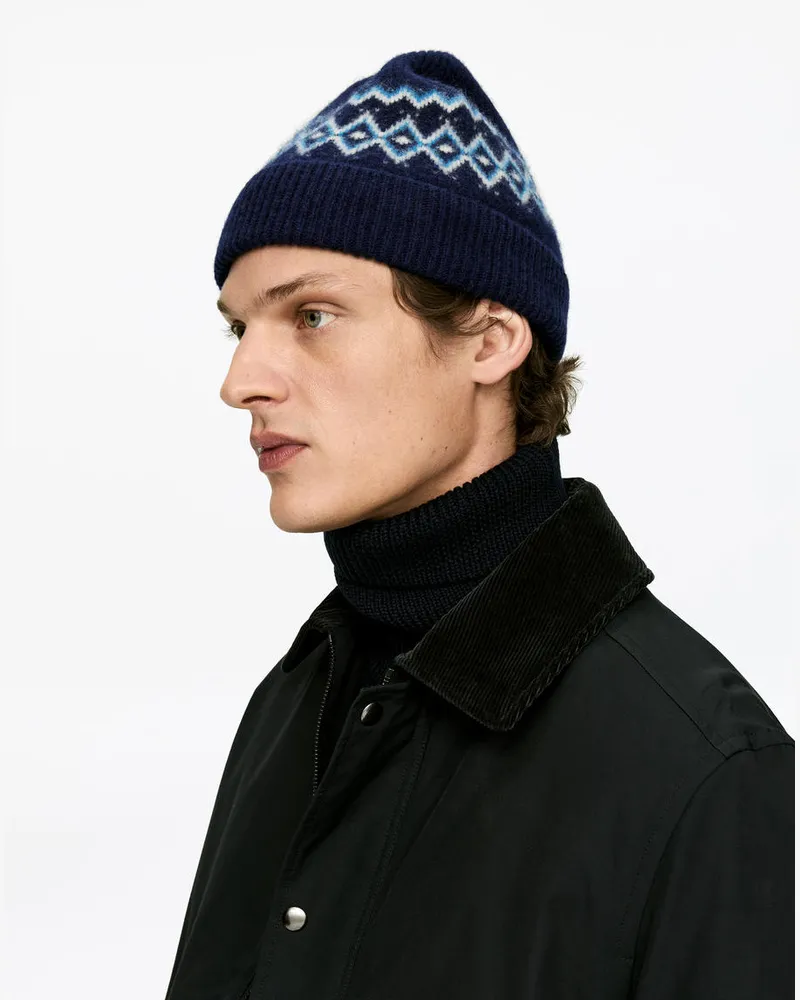Arket Woll-Beanie -Blau Blau