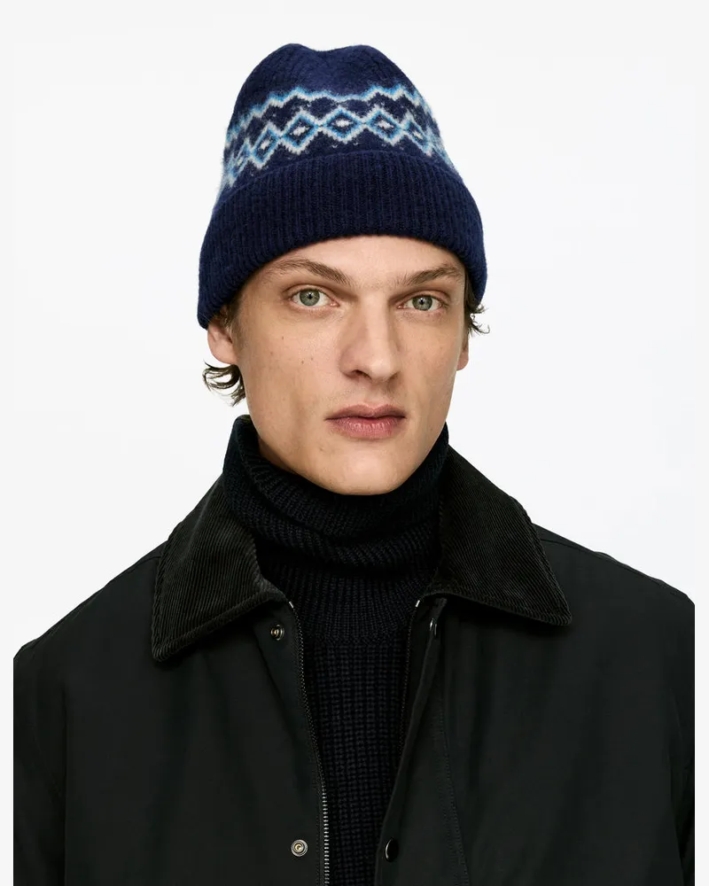 Arket Woll-Beanie -Blau Blau