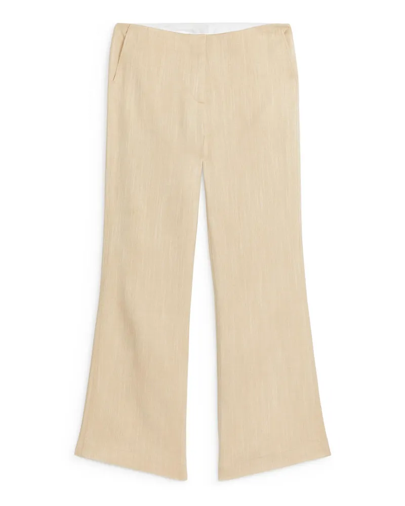 Arket Ausgestellte Hose - Beige Senfgelb