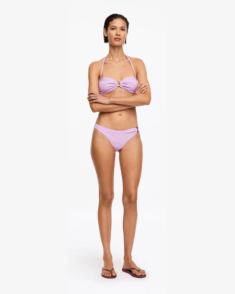 Arket Strukturierte Bikinihose -Lila Lila