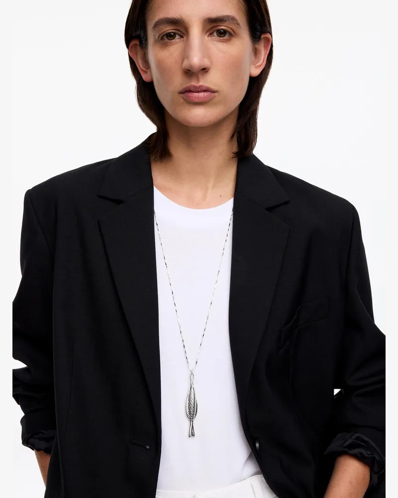 Arket Halskette Mit Fischanhänger -Silberfarben Silberfarben