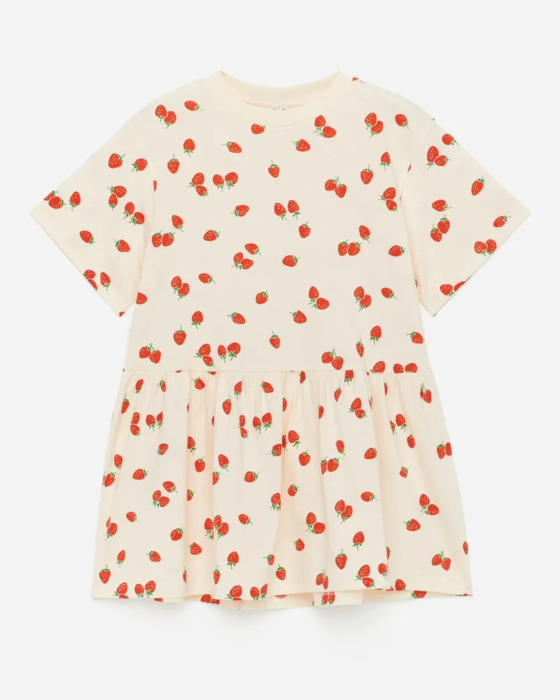 Arket Jerseykleid Mit Rüschen -Weiß Weiß