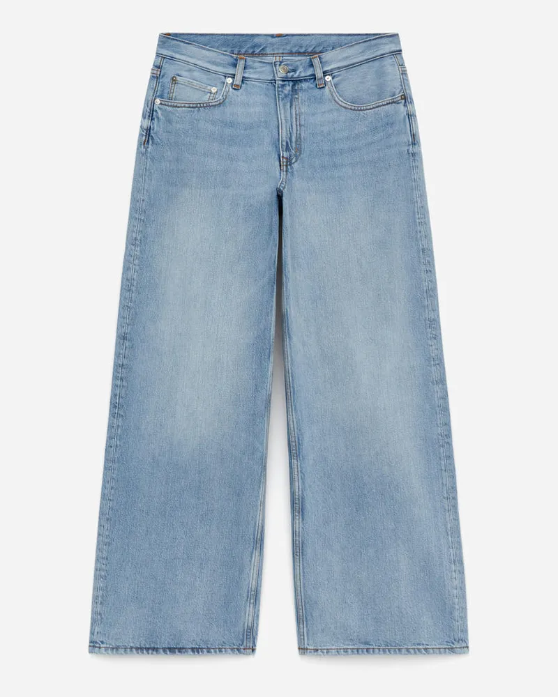 Arket Cloud Loose Jeans Mit Weitem Bein - Blau Verwaschenes