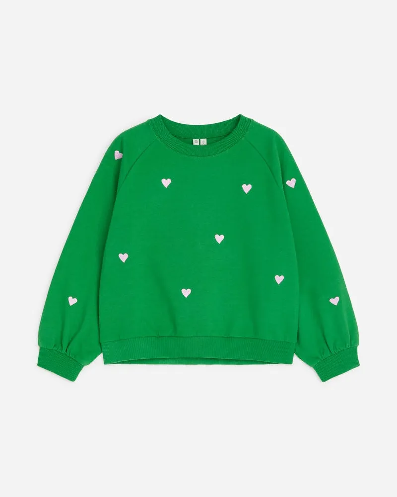 Arket Sweatshirt Aus Baumwollfrottee -Grün Grün