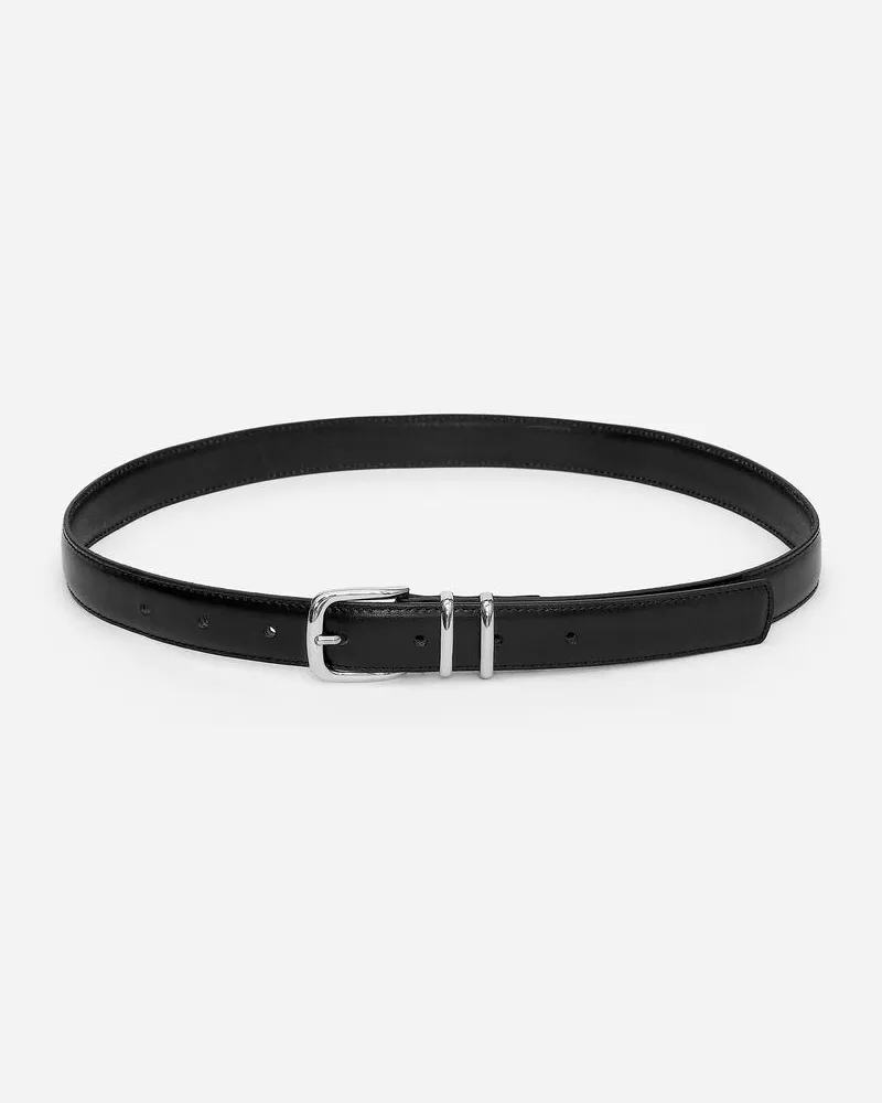 Arket Ledergürtel -Schwarz Schwarz