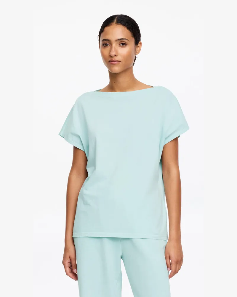 Arket Oberteil Mit Flügelärmeln -Türkis Türkis