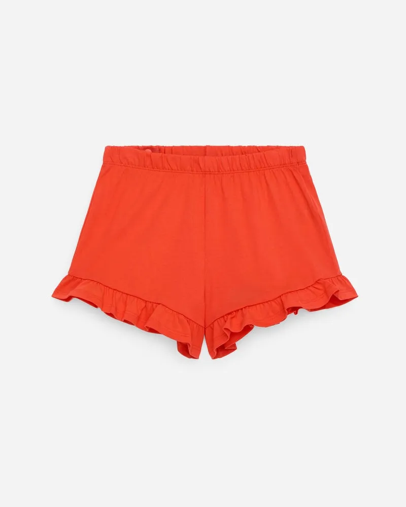 Arket Lockere Shorts Mit Rüschen -Rot Rot