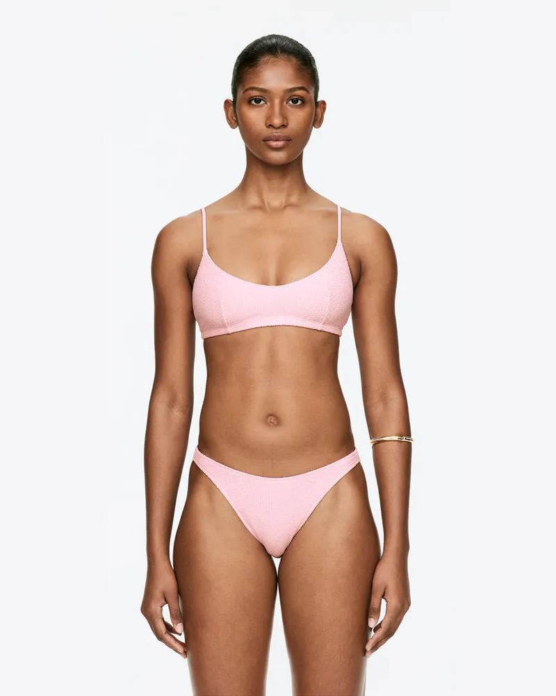 Arket Bikinihose Mit Halbhohem Bund -Rosa Rosa