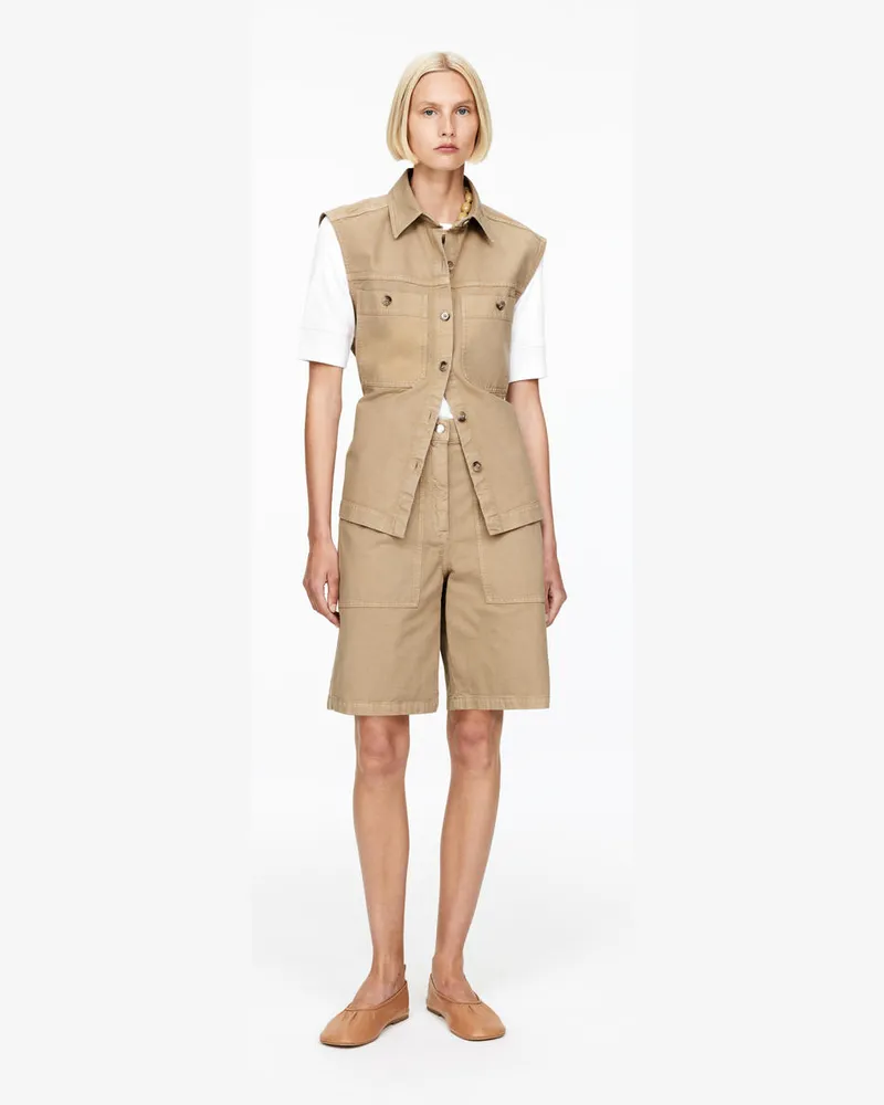 Arket Shorts Im Workwear-Look -Beige Beige