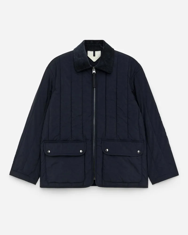 Arket Steppjacke - Blau Dunkelblau
