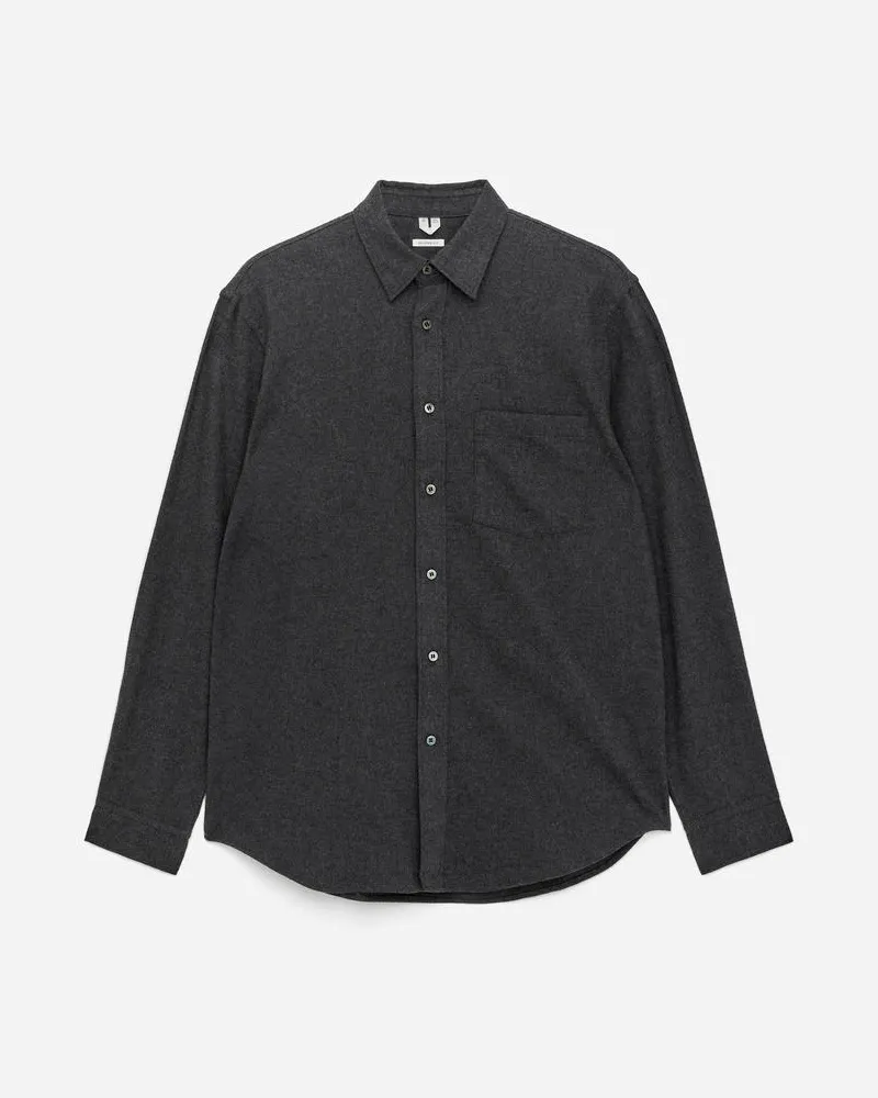 Arket Flanellhemd -Grau Grau