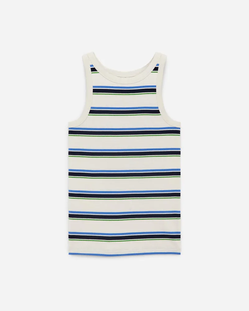 Arket Geripptes Tanktop -Blau Blau