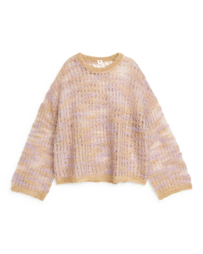 Arket Pullover Aus Mohair- Und Alpakawolle -Orange Orange