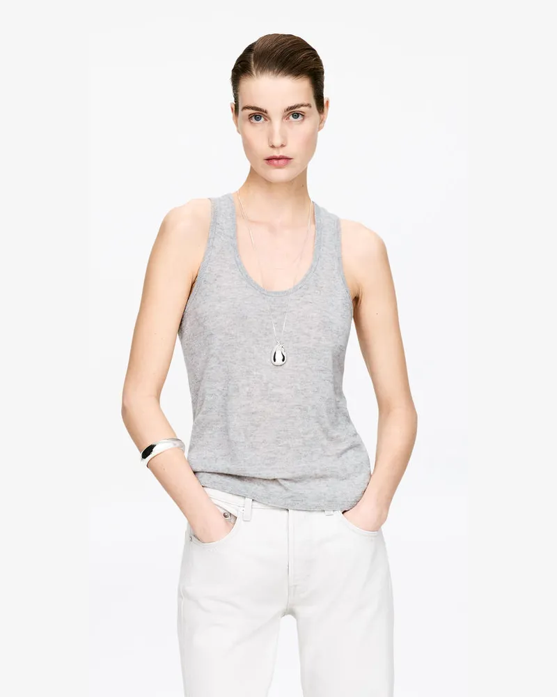 Arket Tanktop Aus Reinem Kaschmir -Grau Grau
