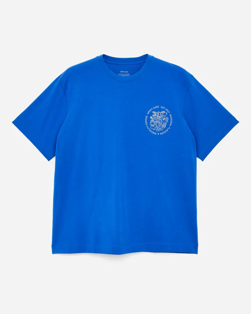 Arket ARKET CAFÉ T-Shirt Mit Print -Blau Blau