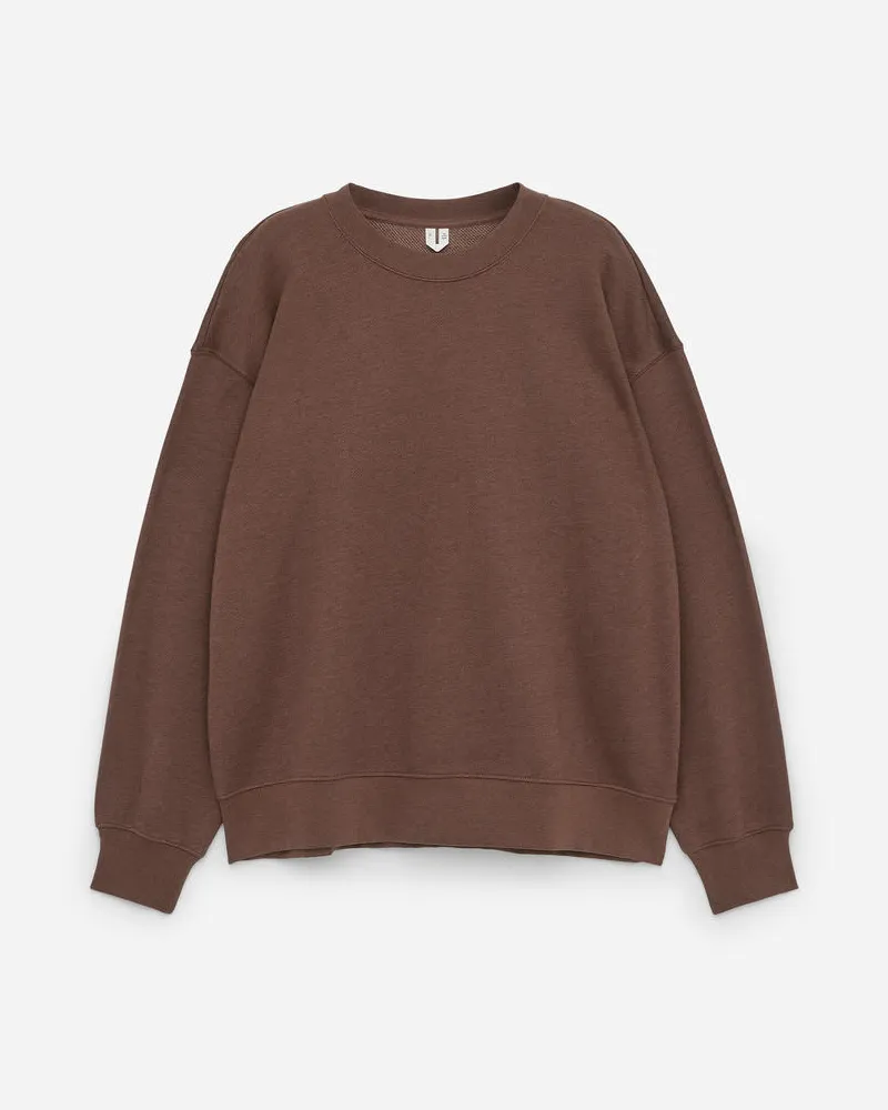Arket Weiches Sweatshirt - Braun Braun