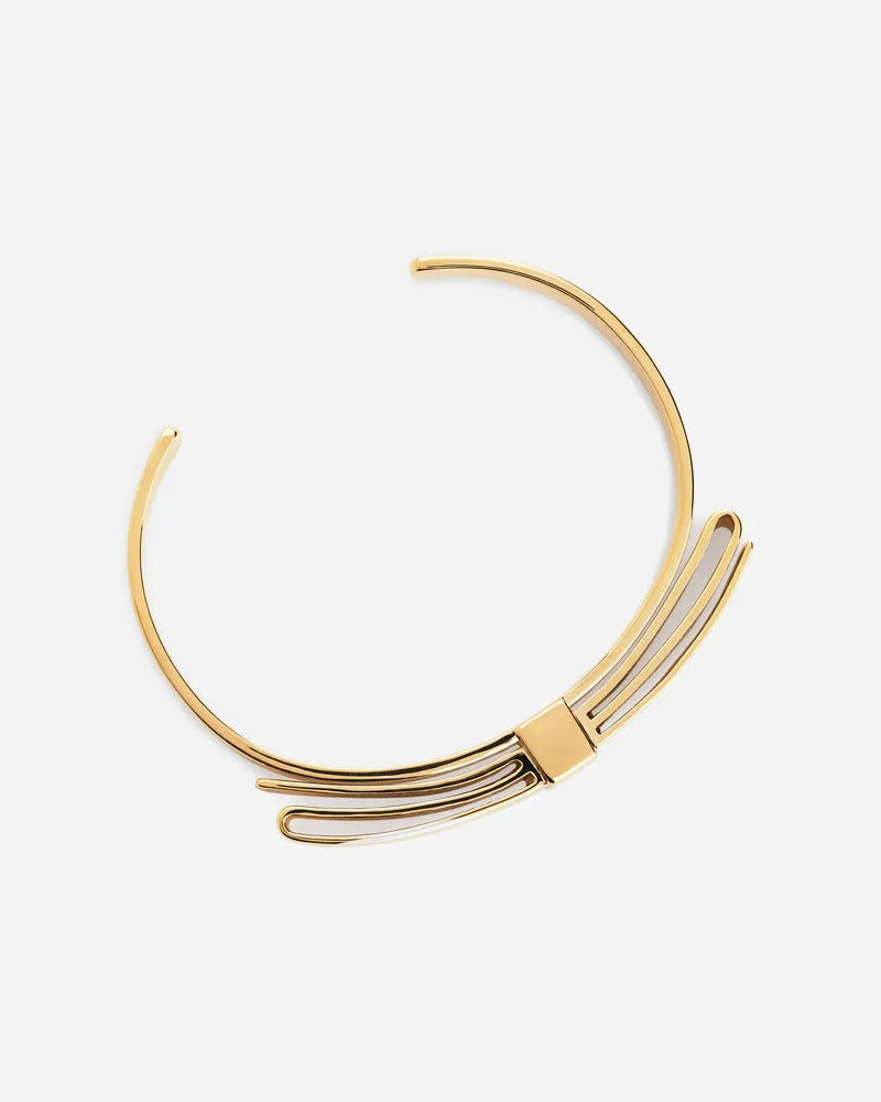 Arket Armreif Mit Zierschleife - Goldfarben Gold