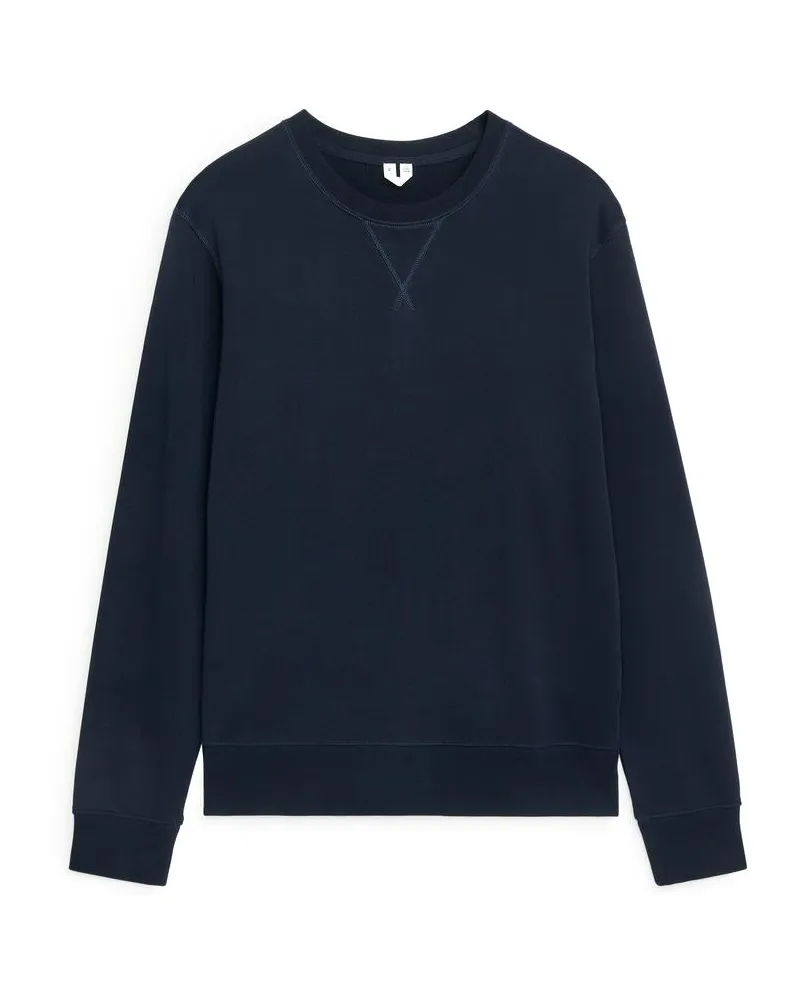 Arket Sweatshirt Aus French Terry -Blau Blau