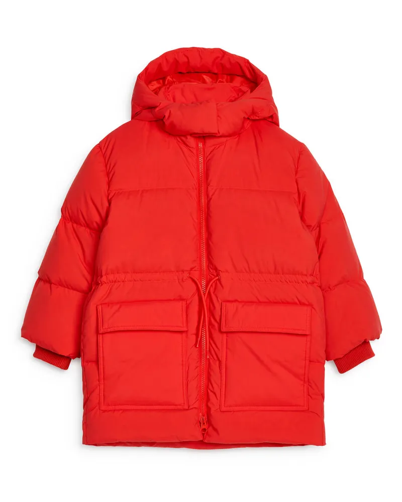 Arket Upcycled Down™ Jacke -Rot Rot